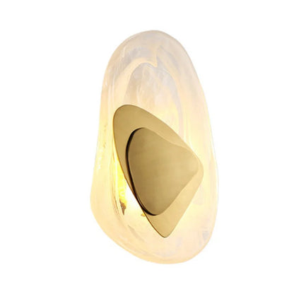 LED Postmodern Golden glass lampshade Sconce light