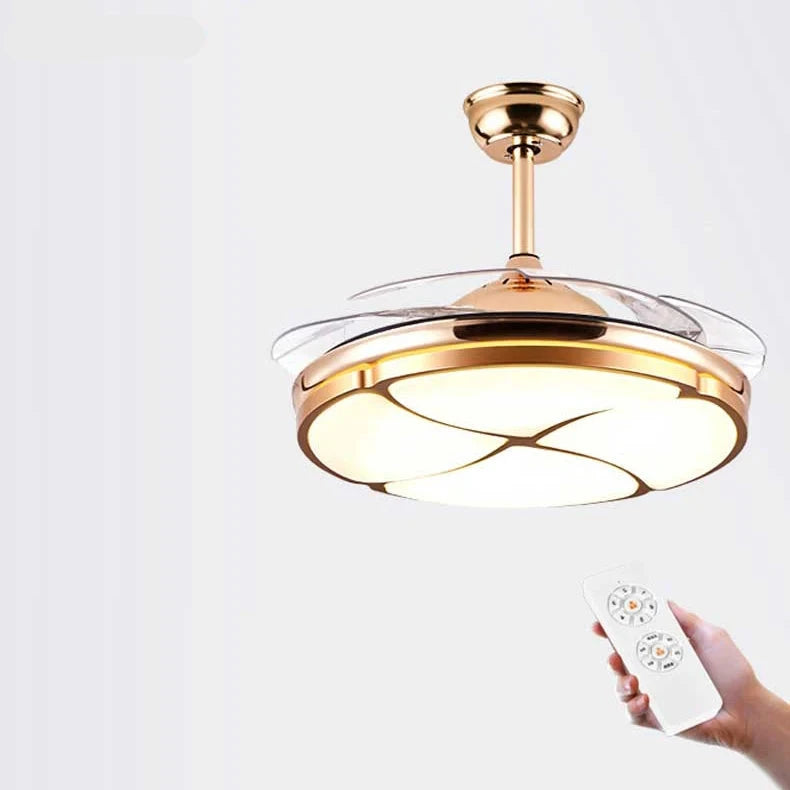 LED Ceiling Fan with Retractable blades