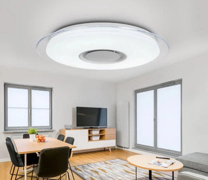 OFFDARKS luces de techo LED modernas iluminación del hogar 36W 48W 52W 72W APP Bluetooth música luz lámparas de dormitorio lámpara de techo inteligente