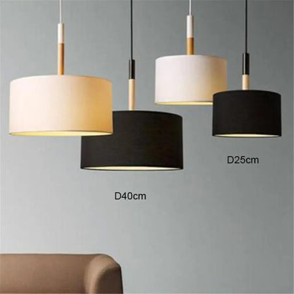 Modern Luster Led Fabric pendent Lighting