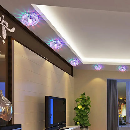 LED Flush Mount Crystal ceiling light