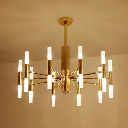 Arañas LED moderno, accesorios colgantes de pared de lujo dorados y negros para dormitorio, luminaria para comedor, sala de estar, lámpara de restaurante