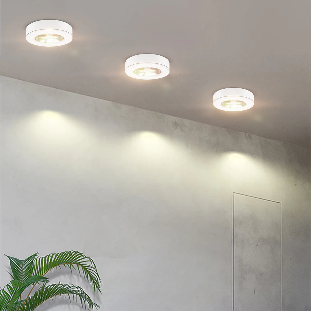 Foco LED descendente, luz de techo ultrafina, foco Led de 10W, 7W, 5W, lámpara de puntos de techo montada en superficie para accesorios de cocina del hogar