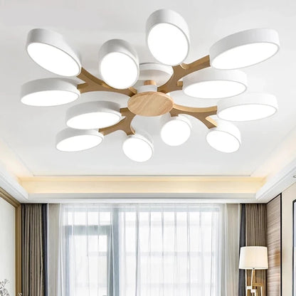 BOTIMI White Metal Tree branch Shaped light