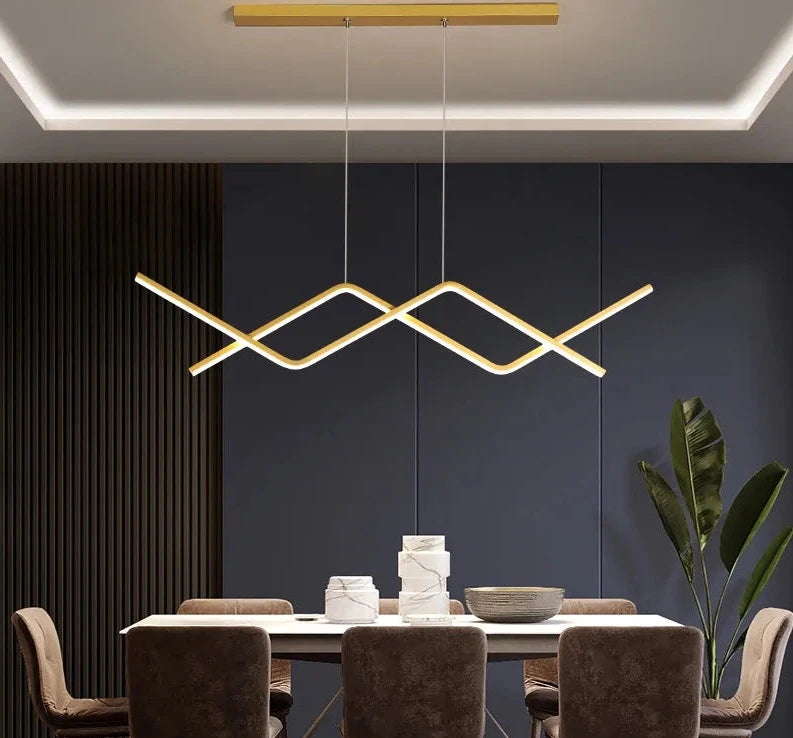 Luces colgantes LED modernas con control remoto para estudio, cocina, comedor, sala de estar, Lustre colgante, lámparas de interior, AC90-260V de entrada