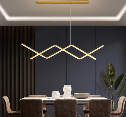 Luces colgantes LED modernas con control remoto para estudio, cocina, comedor, sala de estar, Lustre colgante, lámparas de interior, AC90-260V de entrada