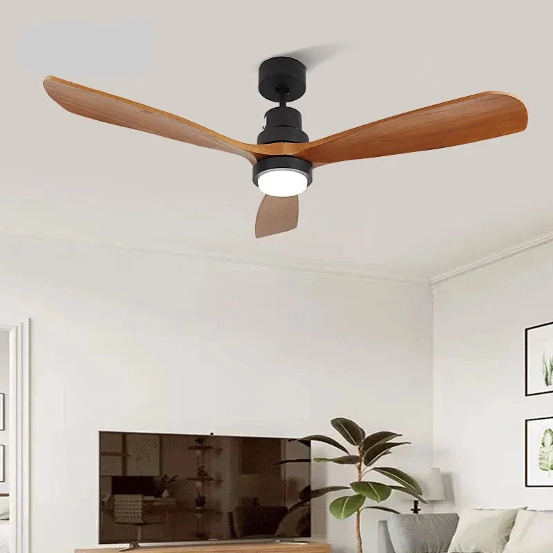 Remote Control Wood Ceiling Fans With Lights