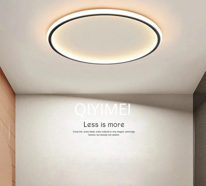 Lámparas de araña Led modernas, iluminación sencilla para sala de estar, dormitorio, estudio, lámparas de interior blancas y negras, AC90-260V regulable