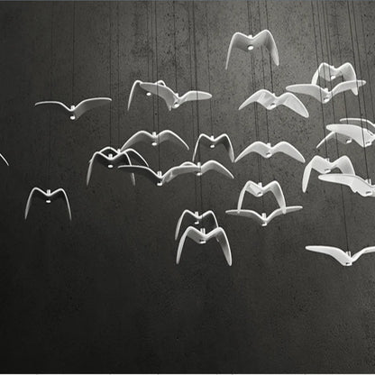 Lámpara colgante Brokis Night Birds de resina silueta cielo pájaro de la libertad Gaviota