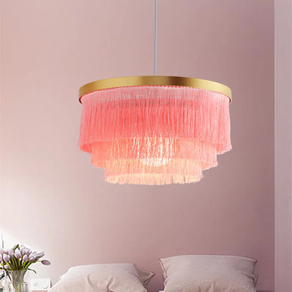 Round suspension Chandelier light
