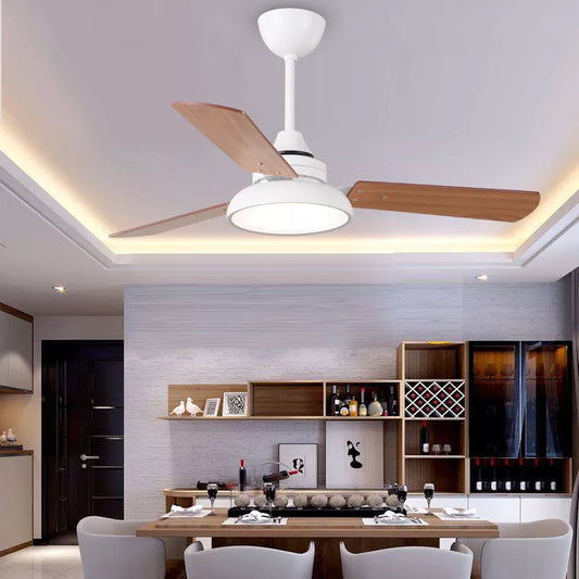 LED Modern style Wooden blades ceiling fan