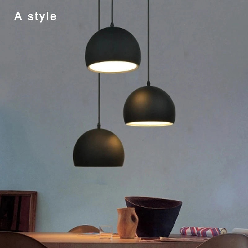 Simple Black & White ball Pendant lights