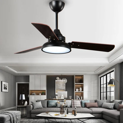 LED Modern style Wooden blades ceiling fan