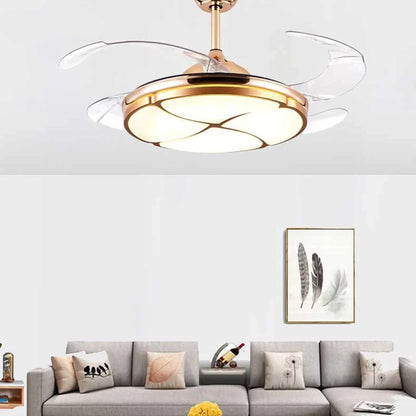 LED Ceiling Fan with Retractable blades