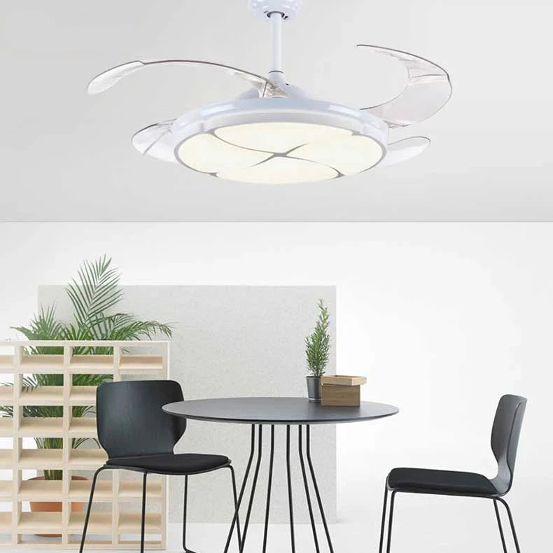 LED Ceiling Fan with Retractable blades