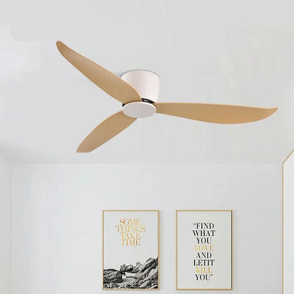 Modern Black White Low Floor DC Motor Ceiling Fans With Remote Control