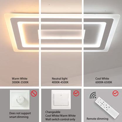 Modern Surface Mounted Led Ultra-thin square/rectangular lights