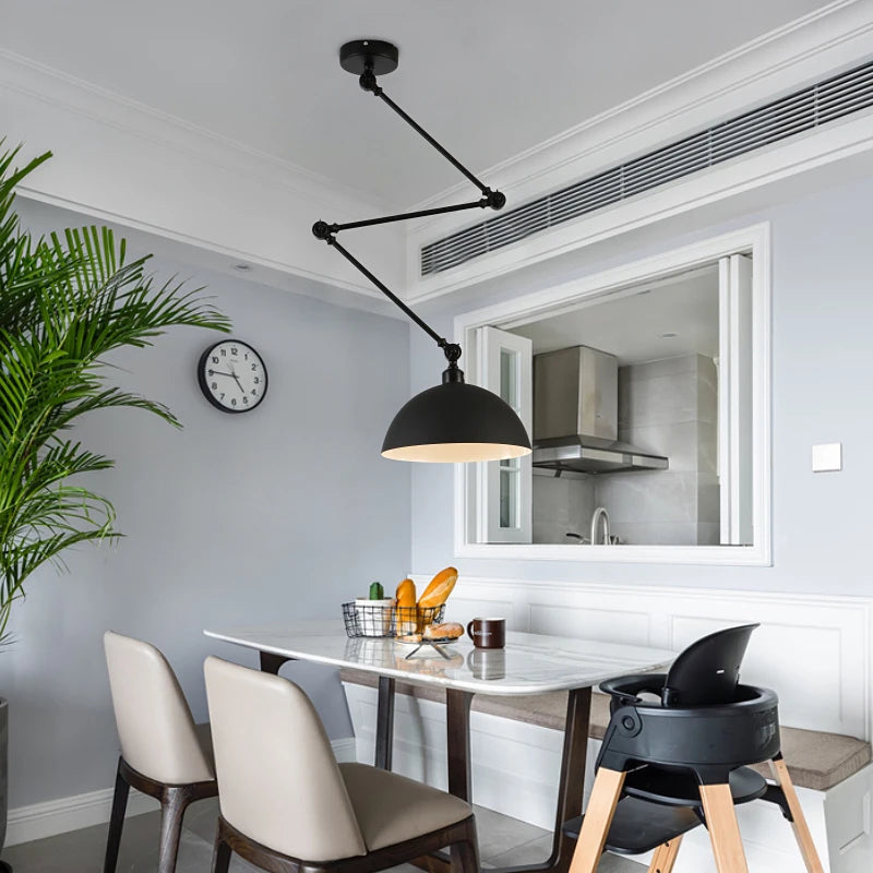 Nordic Adjustable Long Arm Pendant Light