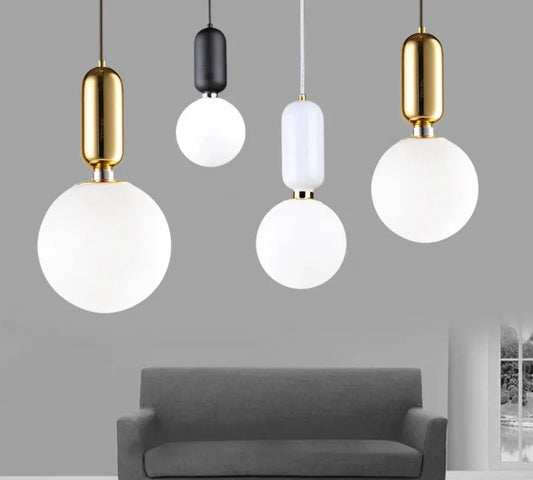 Nordic Milky Glass Suspension pendent