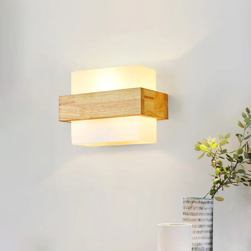 Nordic Sconce Light with Glass Shade