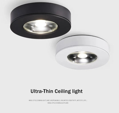 Foco LED descendente, luz de techo ultrafina, foco Led de 10W, 7W, 5W, lámpara de puntos de techo montada en superficie para accesorios de cocina del hogar