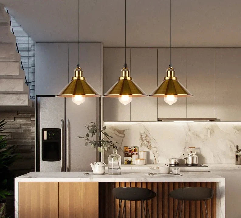 Iron 3 head Retro Industrial pendent light