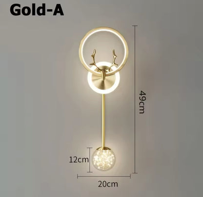 Nordic Antler shape modern sconce light