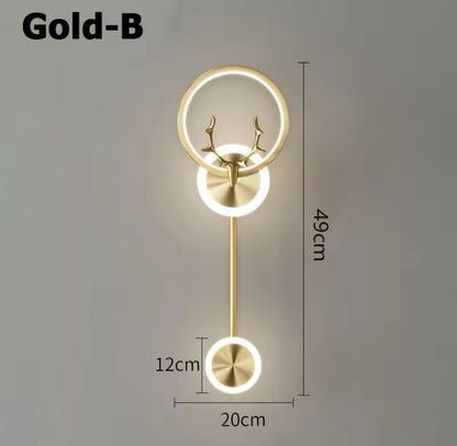 Nordic Antler shape modern sconce light