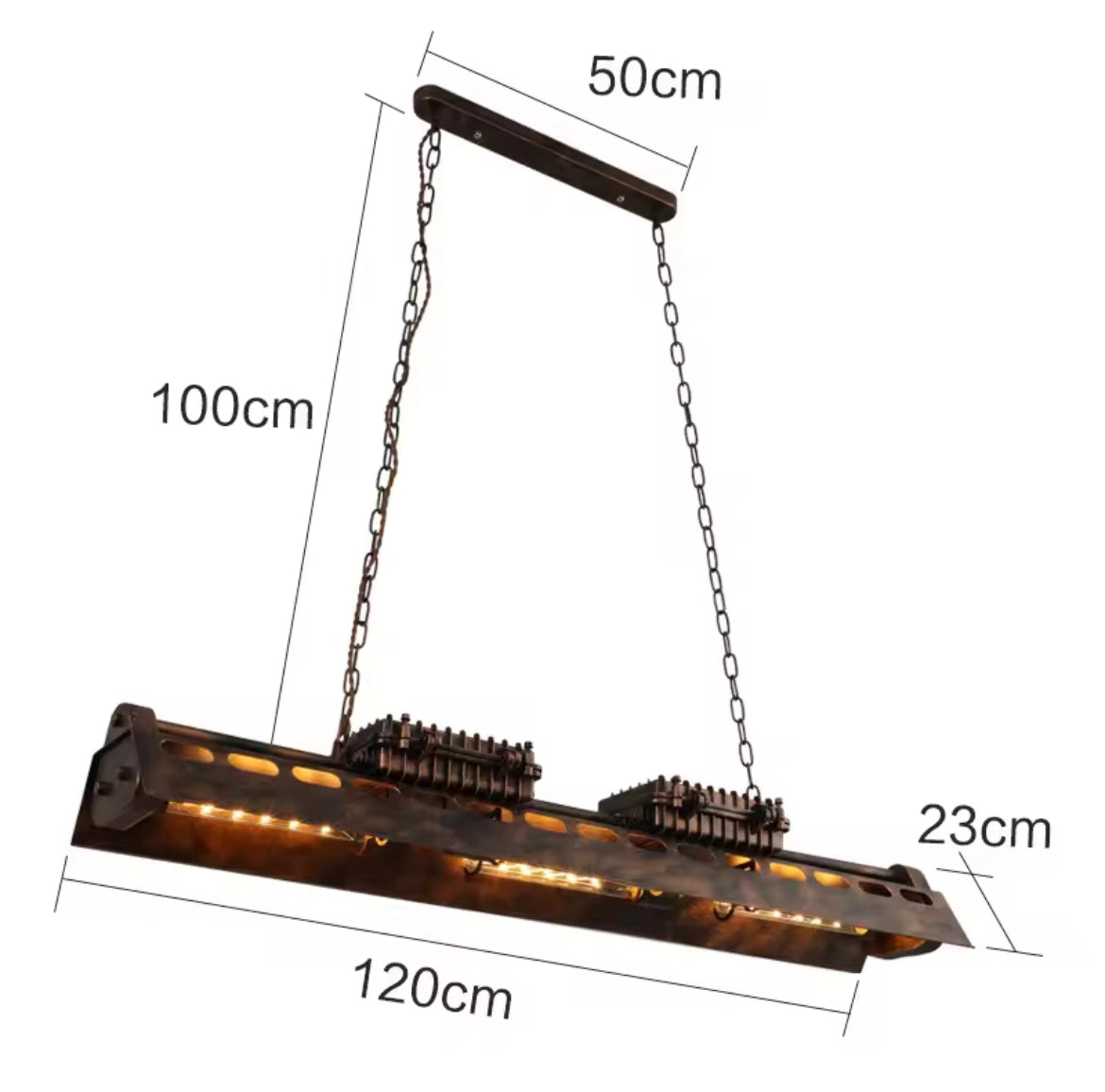 Retro Cool Iron Decor LED Chandelier