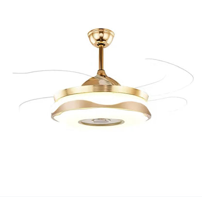 Bluetooth remote control gold ceiling fan