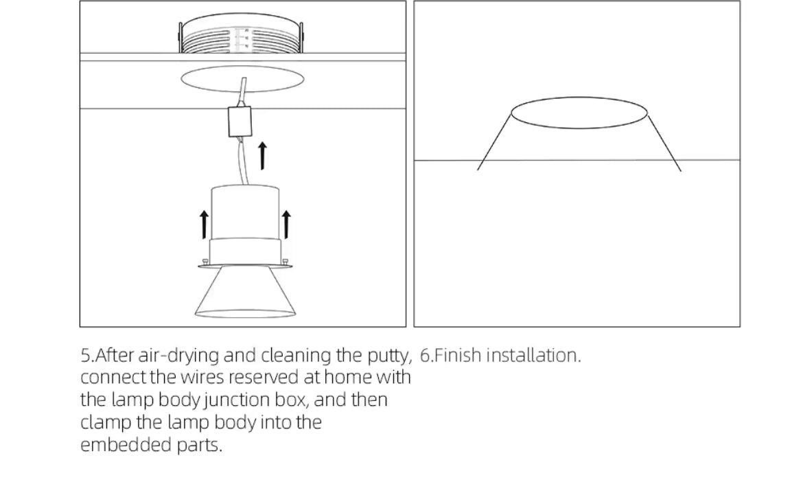 Led Recessed Downlight Frameless cut out