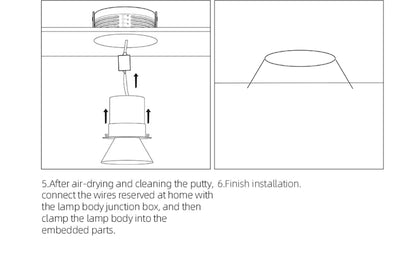 Led Recessed Downlight Frameless cut out
