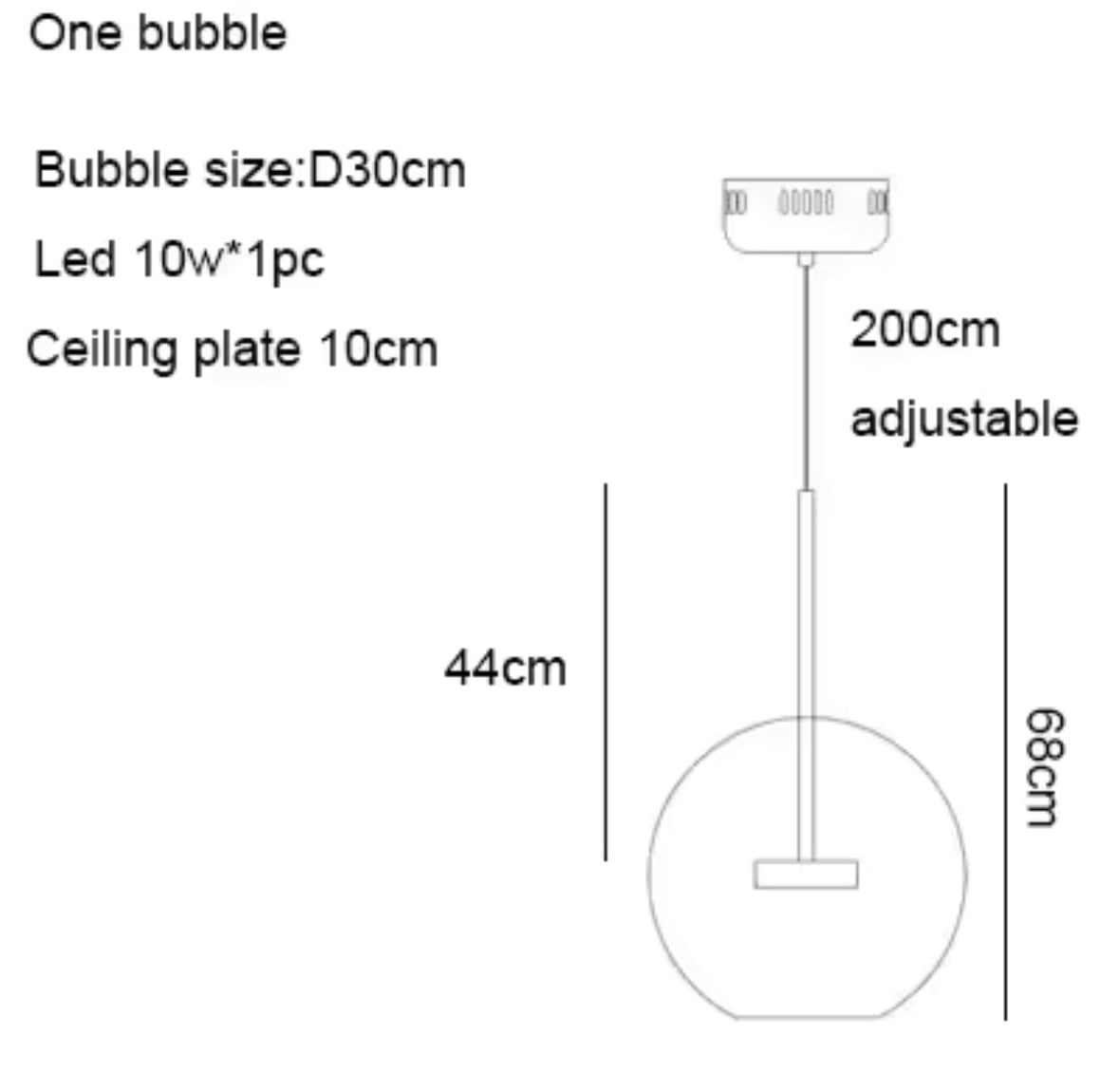 Artpad-candelabro de habitación para sala de estar, iluminación LED con burbujas de cristal, lámparas colgantes para decoración del techo del hogar