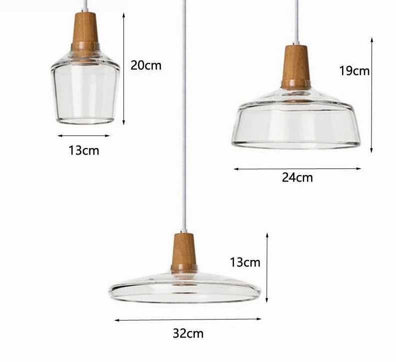 Nordic Glass Loft Industrial Decor pendent light