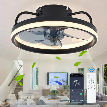 Smart Silent Ceiling Fans With Remote Control and LED Light