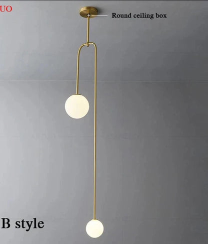 Nordic bedside pendant