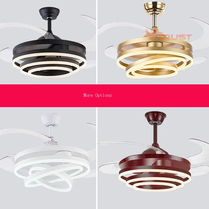 Modern LED Ring Ceiling Fan Light