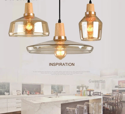 Nordic Glass Loft Industrial Decor pendent light