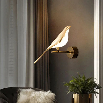 Remote control Led Bird sconce Light