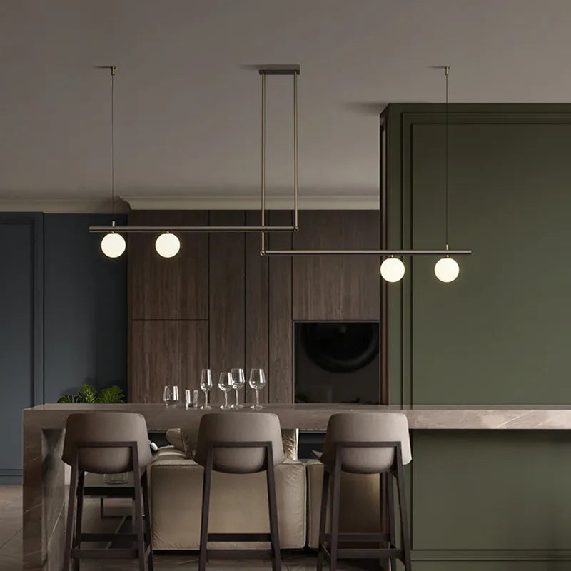 Nordic LED double L shape pendent