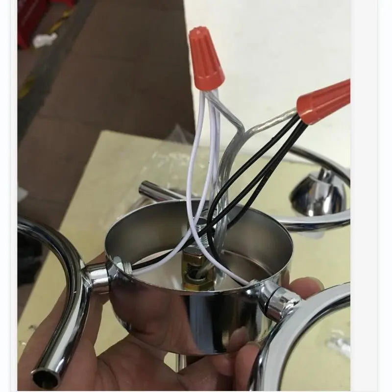 Led Modern three light sources crystal pendent