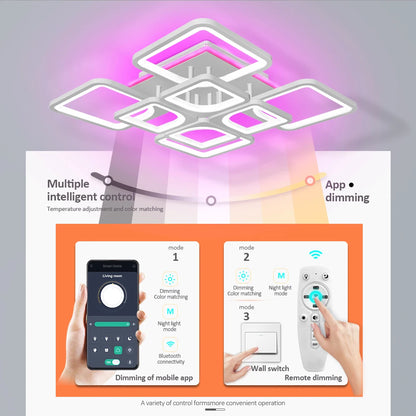 Led square ceiling Chandelier