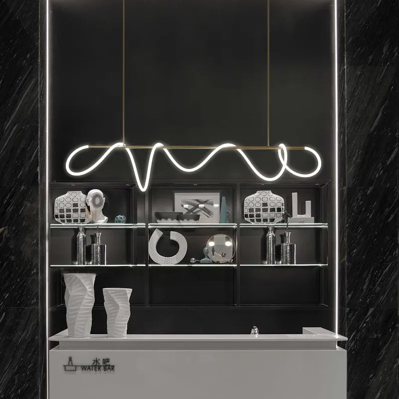 Long hose Led ceiling chandelier