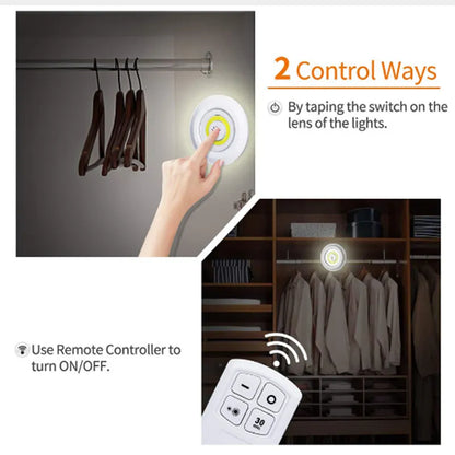 Super Bright Wireless LED Night Light with Remote Control /Dimmable