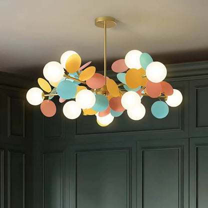 Nordic Chandelier Grape Design Glass Pendant Light