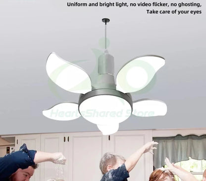 LED Five-leaf Folding 360 Degree light bulb's