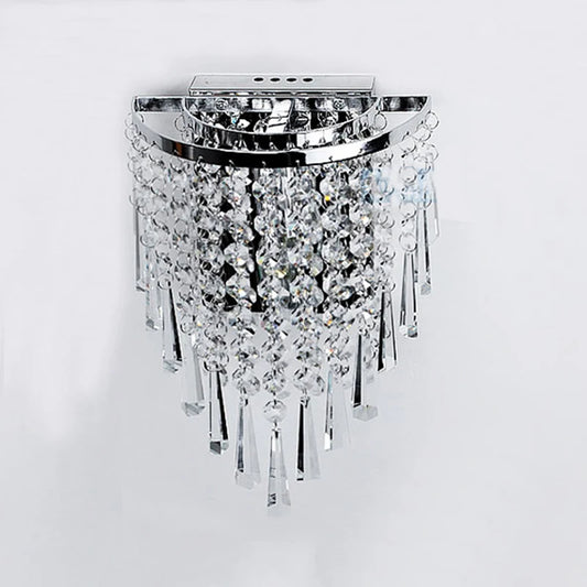 LED Crystal drop sconce