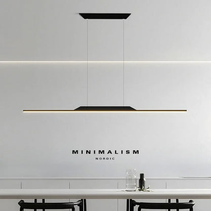 Lámpara colgante minimalista de tira larga de arañas LED para el hogar, luces de suspensión para decoración de comedor, cocina, restaurante y oficina