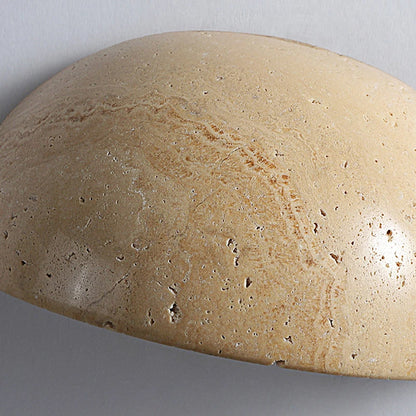 Pure Natural Yellow Cave Stone Semicircle sconce light