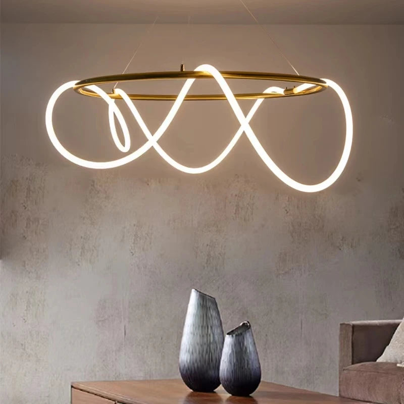 Long hose Led ceiling chandelier